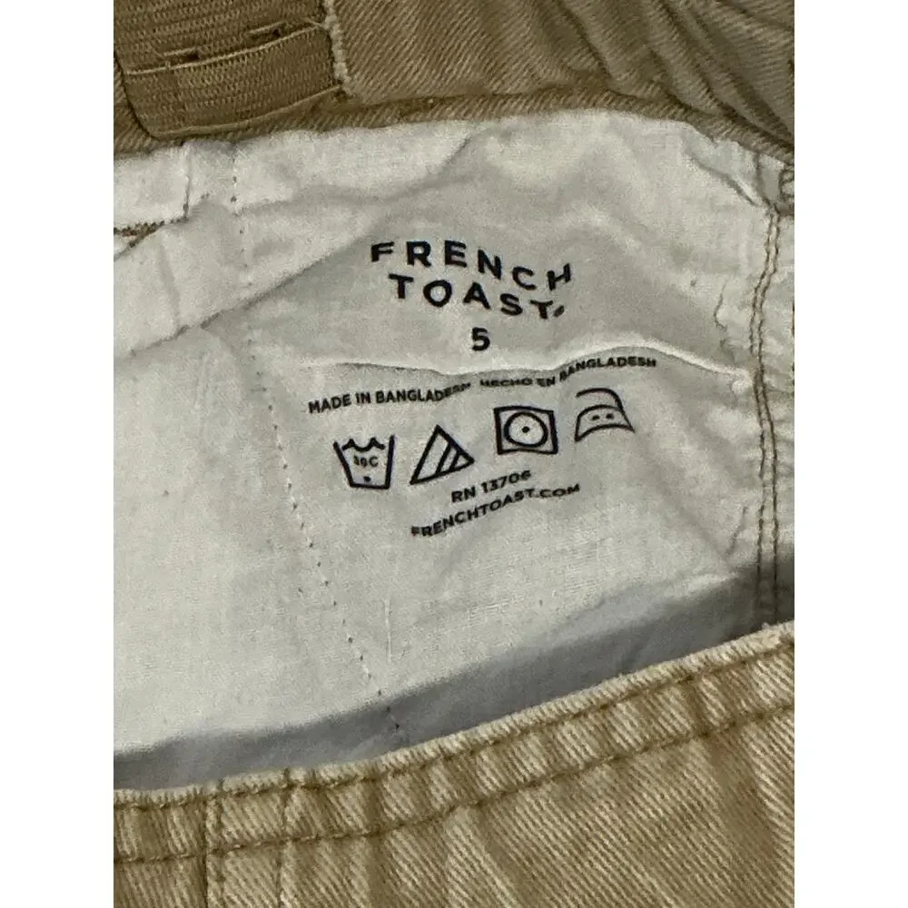 French toast boys size 5 tan shorts